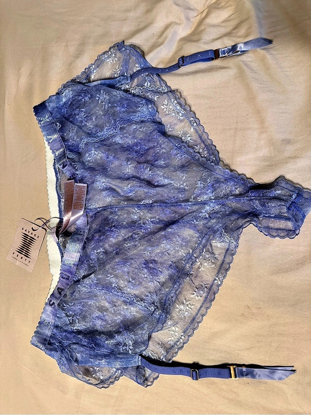 Blue Lace Bra NWT